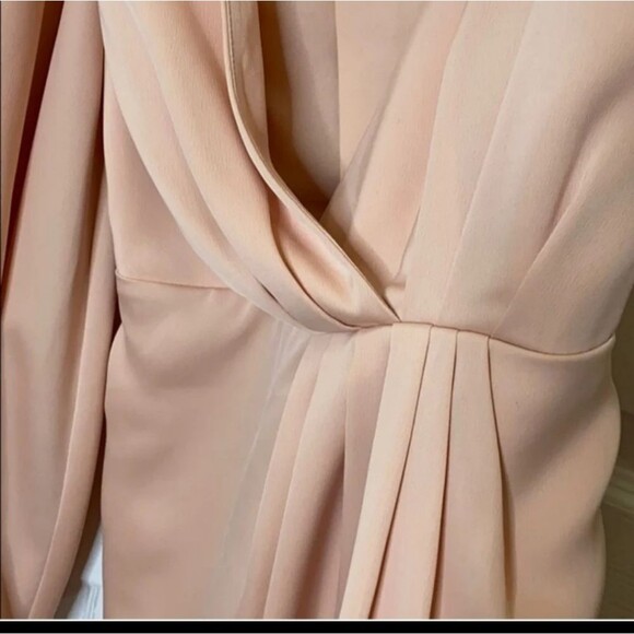 C/MEO NWT Cameo Collective Cocktail Wedding Pink Silk Shoulder Girly Dress-S - Picture 7 of 14